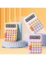 Colorful Mechanical Keyboard Calculator, Big Button LCD Display, Handheld (random color)cell operated - Image 4