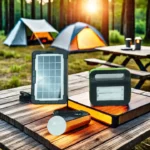 Solar Powered Light System Flashlight, Emergency Mobile Power Bank, Wireless Power Supply System for Travel Camping hiking (random color)