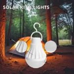 Solar Powered Light System Flashlight, Emergency Mobile Power Bank, Wireless Power Supply System for Travel Camping hiking (random color) - Image 3
