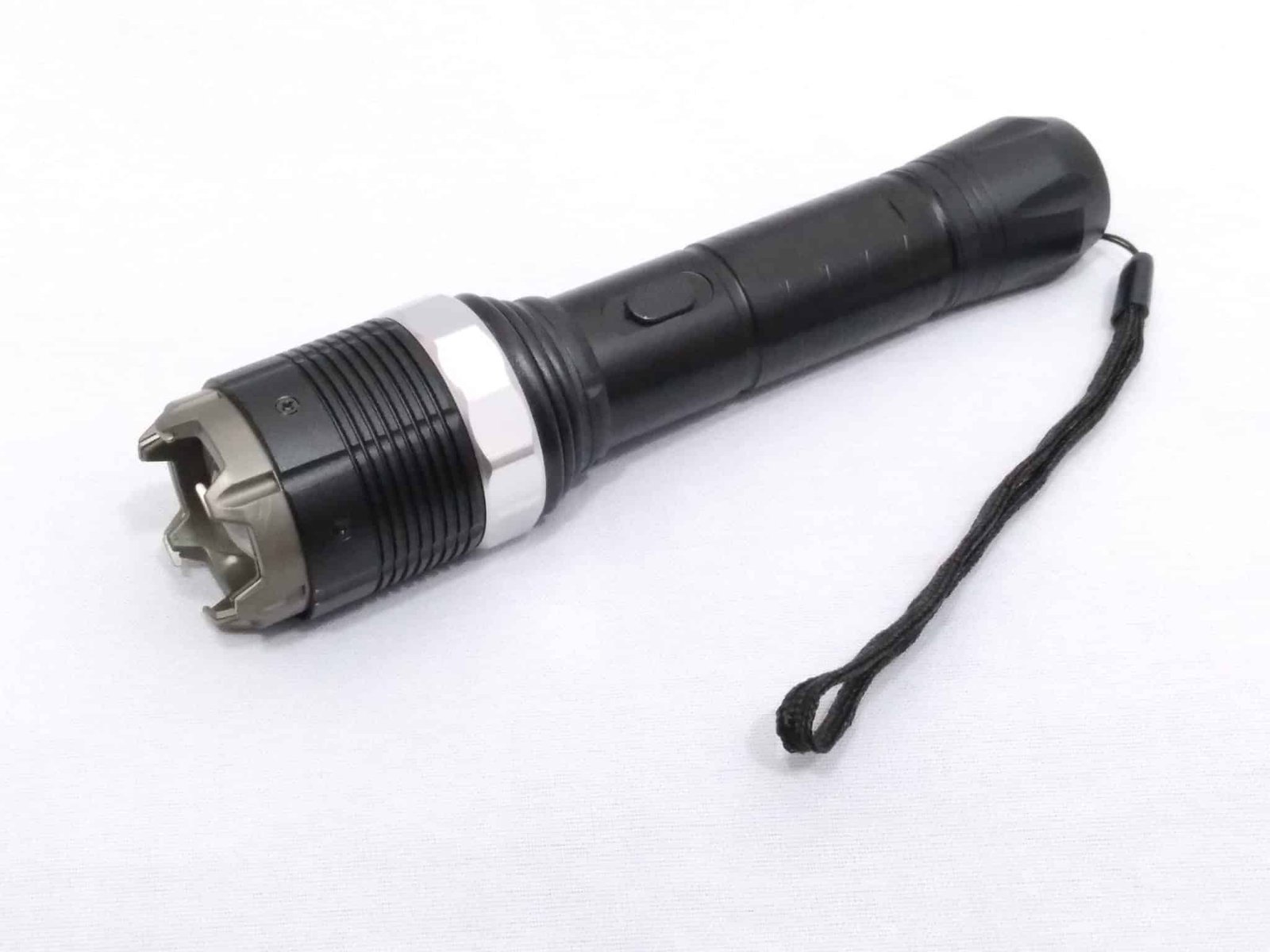 20210817_105352-scaled-1.jpg 8810 Flashlight Multifunctional Dimming Light Flashlight Rechargeable Self Defense Flashlight - Image 2