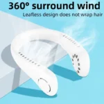 vaneless Hanging Neck Fan | portable rechargeable fan bladeless neck fan (random color) - Image 4