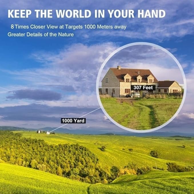 4-14.jpg 30x60 Compact Folding Binoculars, Folding Telescope With Clean Cloth and Carry Case for Kids, Adults, Outdoor, Travel, Birding, Birdwatching, Hiking, Sightseeing - Image 4