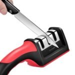 3 in 1 Manual Knife Sharpening Kitchen Accessories Manual Stainless Steel 3 Stage Kitchen Handheld Knife Sharpener - Image 2