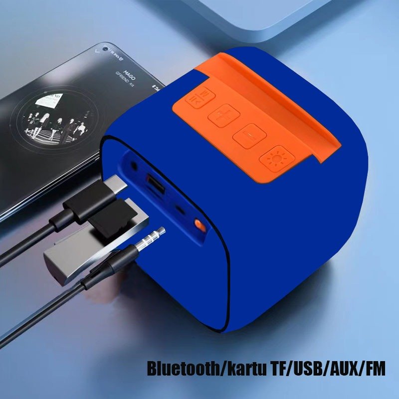 5ff82a07b4227dffa8b1fa18f6dcdfe3.jpg X-911 Wireless Portable Rechargeable Mini Blutooth Speaker With LED Lights And Best For Indoor, Outdoors (Random Color) - Image 5