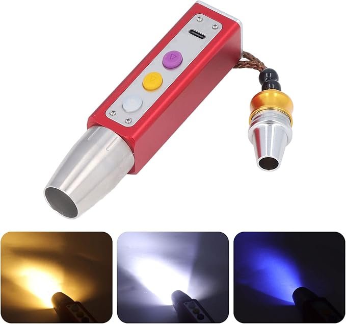 61Q-5fxa4AL._AC_SX679_.jpg Portable Small Jade Jewelry Gemstone Currency Notes Identification Led Flashlight | Gemstone Detector Torch with Display (Random color) - Image 2