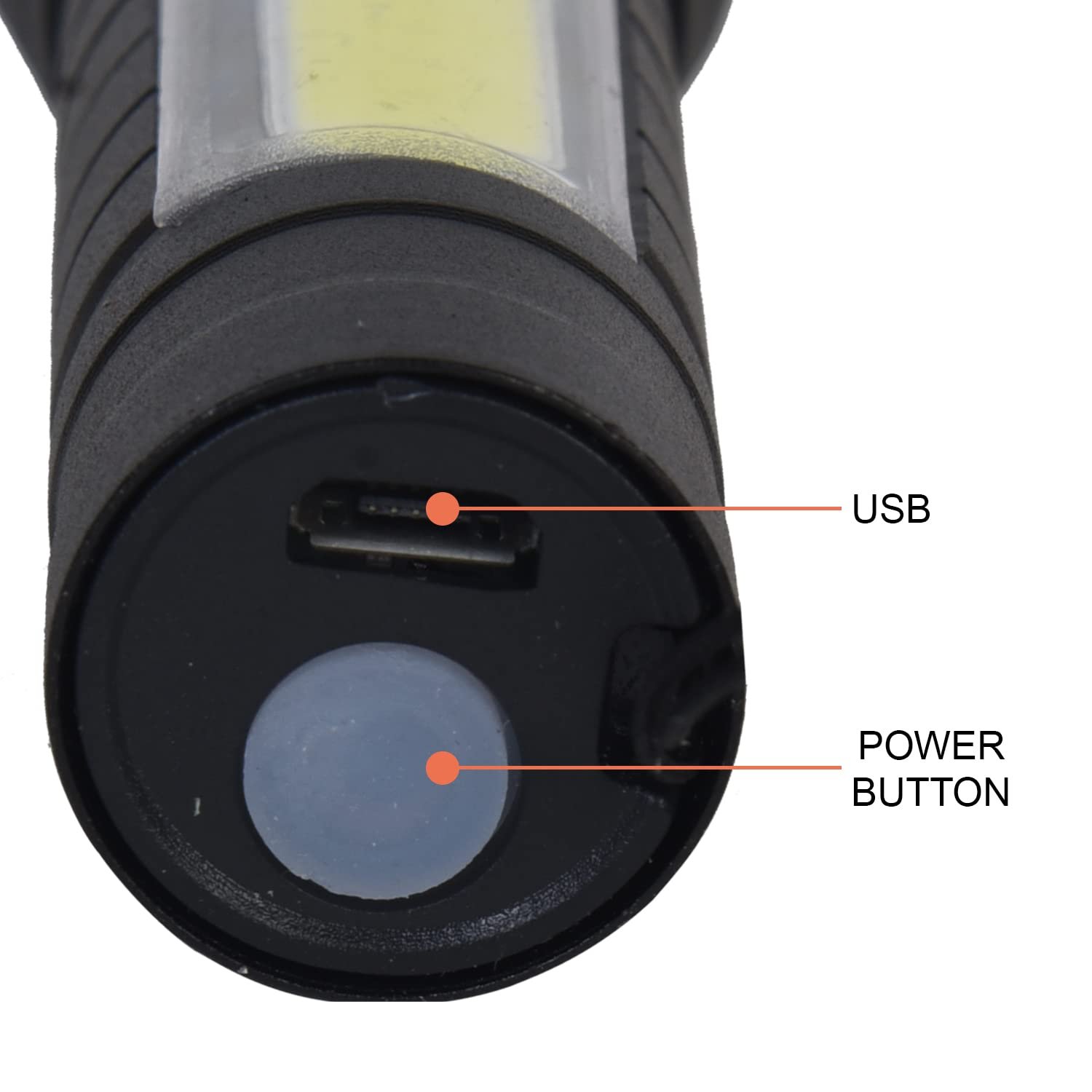 61u7V9Mn-L._SL1500_-1.jpg USB Charging XPE+COB LED Flashlight Lamp Torch With Clip Three Mode Zoomable Lamp Built in Battery with Box - Image 1