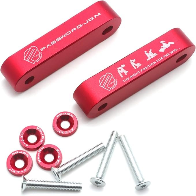 716s21qf5L._AC_SX679_.jpg Car Hood Spacer Riser Kit | Vehicle Hood Bonnet Vent Space Modification Kit, Aluminium Alloy Billet - Image 5