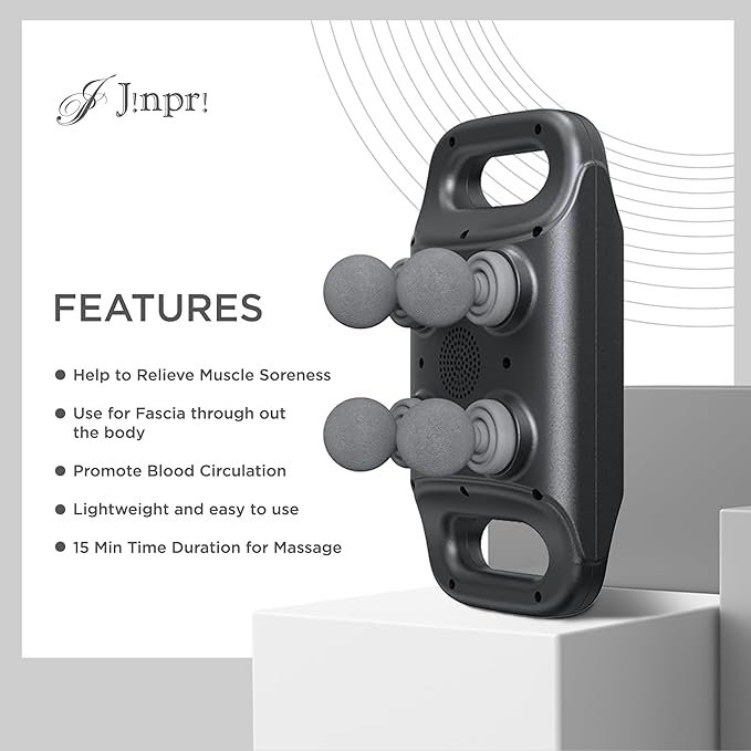 71TYMhNGgtL._AC_SX679_.jpg Blue idea Deep Tissue Massage Gun with 4 Heads - Muscle Massager for Back, Neck, and Body Pain Relief Rechargeable - BLD-330 - Image 5