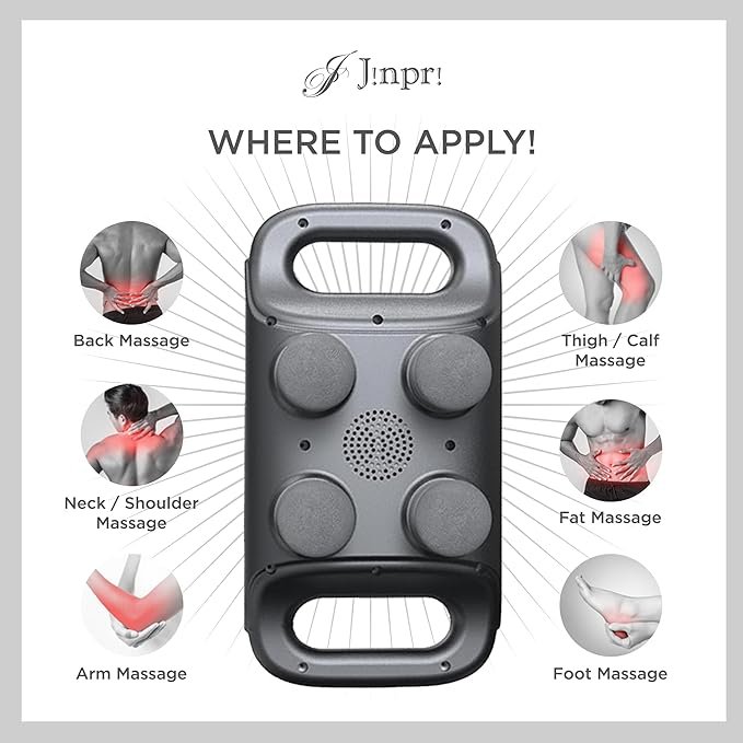 71sH2z8DrvL._AC_SX679_.jpg Blue idea Deep Tissue Massage Gun with 4 Heads - Muscle Massager for Back, Neck, and Body Pain Relief Rechargeable - BLD-330 - Image 2