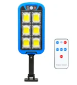 Solar Street COB Light With Sensor ZB-150B | Motion Sensor Security Streetlights for Parking Lot - Remote Control (Random color) - Image 5