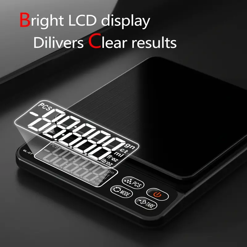 7b4ecf2e-23c2-4da6-ae3b-7fe410a4e836.webp Precise Escort Digital Kitchen Scale with LCD Display - GL-01 - Image 3