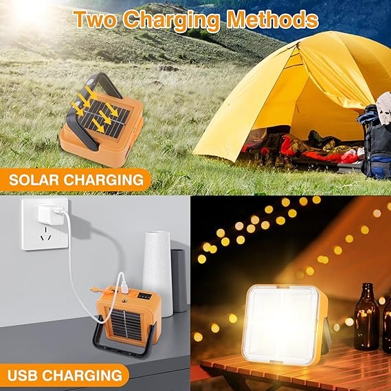 Small Solar-Powered LED Camping & Outdoor Lantern With Super Long Endurance, Suitable For Tent And Emergency Use, Can Be Charged And Hung Up (Random color)