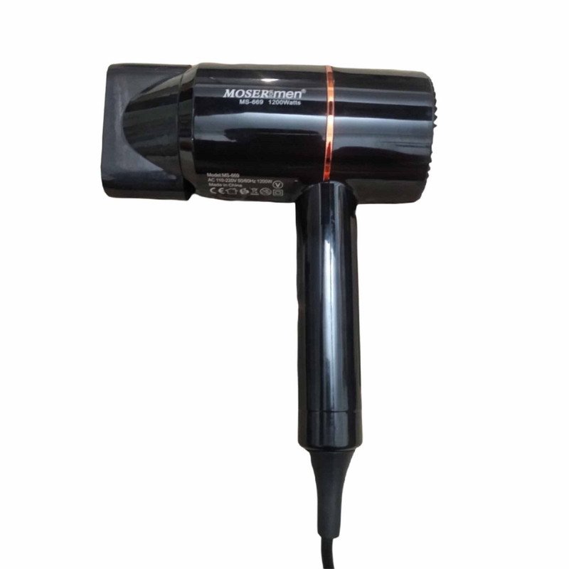 9e5dc08d-3974-49e0-81f6-501cbbdd0a34.jpg Mosermen 1200W Hair Dryer | Fast Drying, Stylish Design For Men And Women Hot And Cold MS-669 - Image 1