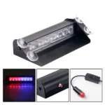 Car LED Red Blue Windshield Dash Emergency Police Strobe Lights - Image 2