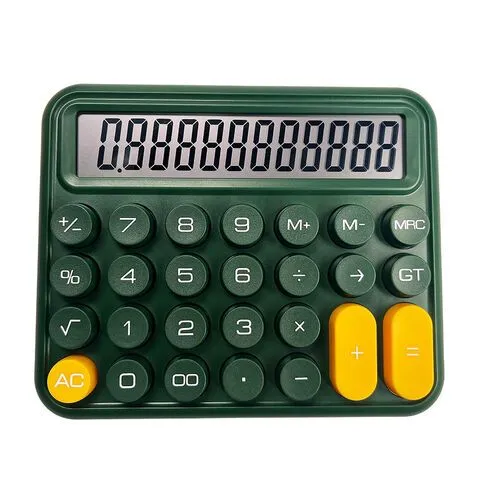S714a395cccd94b58bc47b24c94869a33M.jpg_720x720q80.jpg_.webp Calculator  | Mechanical Buttons  for Desktop financial accounting (random color)cell operated - Image 3