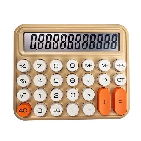 Scd62f081df5b4ef5ac2bb6272566e5f00.jpg_720x720q80.jpg_.webp Calculator  | Mechanical Buttons  for Desktop financial accounting (random color)cell operated - Image 4