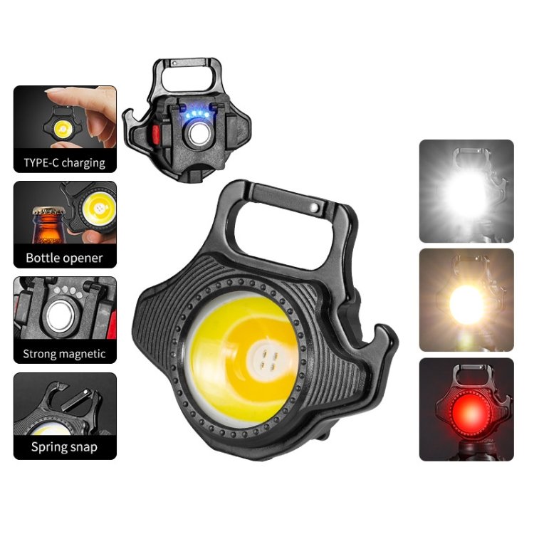 TBD0602613002_B1.jpg W5133 COB Rechargeable Keychain Light Small and Lightweight - Image 5