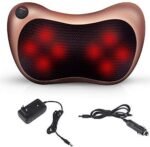 Car Head Massage Pillow Relax Vibrator Electric Shoulder Back Heating Kneading Infrared therapy shiatsu Neck Massager - Image 4