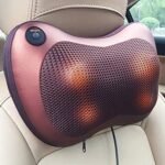 Car Head Massage Pillow Relax Vibrator Electric Shoulder Back Heating Kneading Infrared therapy shiatsu Neck Massager - Image 3