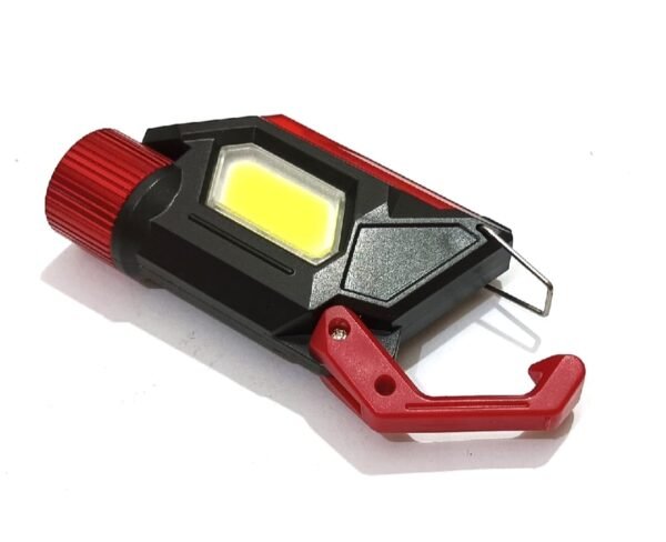 7 in 1 Multifunctional Mini LED Flashlight Keychain COB Work Lights Type-C Rechargeable Pocket Torch Outdoor Camping Emergency Lamp