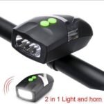 3 LED Bicycle Front Head light & bell siren alarm hooter / cycle light generic - Image 3