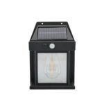 Solar Tungsten Filament Lamp - Outdoor Waterproof Intelligent Induction Wall Lamp for Courtyard, Garden, Villa Lighting, and Night Light