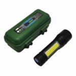 USB Charging XPE+COB LED Flashlight Lamp Torch With Clip Three Mode Zoomable Lamp Built in Battery with Box - Image 5