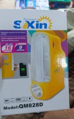 QM828D Led rechargeable emergency light with flashlight power bank for home vehicle (Random color) - Image 2