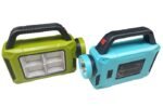 Rechargeable LED flashlight with solar panel - 6689A (Random color) - Image 2