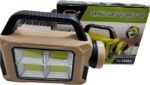 Rechargeable LED flashlight with solar panel - 6689A (Random color)