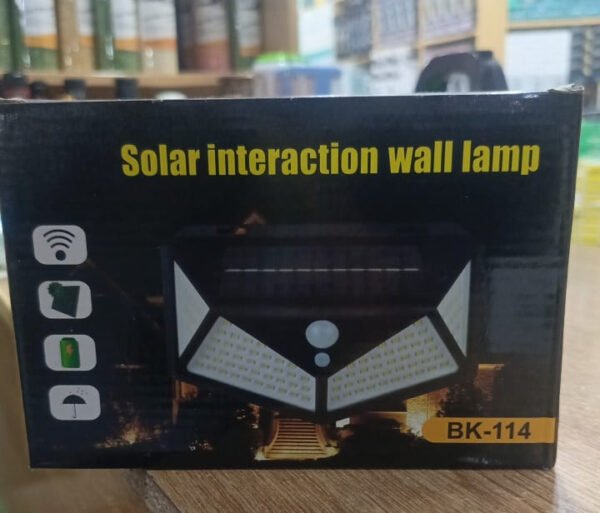 SOLAR INTERACTION WALL LAMP BK-114 | Outdoor Motion Sensor Solar Light