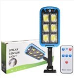 Solar Street COB Light With Sensor ZB-150B | Motion Sensor Security Streetlights for Parking Lot - Remote Control (Random color) - Image 3