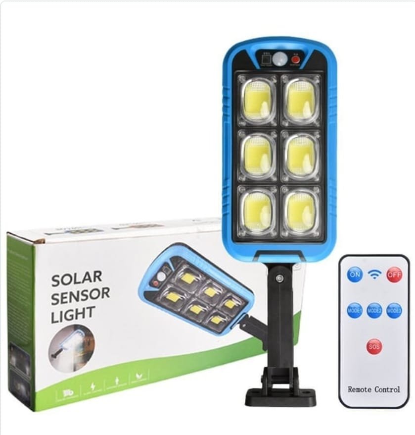 WhatsApp-Image-2024-10-30-at-3.45.34-PM.jpeg Solar Street COB Light With Sensor ZB-150B | Motion Sensor Security Streetlights for Parking Lot - Remote Control (Random color) - Image 3