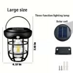 Solar Wall Lights Outdoor,Solar Camping Lights with 3 Lighting Modes & Motion Sensor, Waterproof LED Solar Camping Lantern Lamp