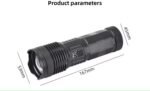 Most Powerful P50 FlashLight Flash light 5 Modes Usb Zoom Led Torch Built-in 18650 Battery Camping, Fishing - Image 5