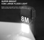 COB Led Flahlight With Lighters Dual Arc Pulse Flameless Lighter Type C Rechargeable Lighter Work Light Mini Light Men's Gift - Image 5