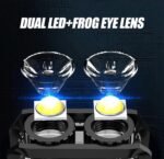 Magnetic Mini EDC Flashlight 1000 Lumens Keychain Flashlights 8 Modes Pocket Flash Light with White Red Blue Lights Small Flashlight for Camping, Running, Emergency, Hiking (Black) - Image 3