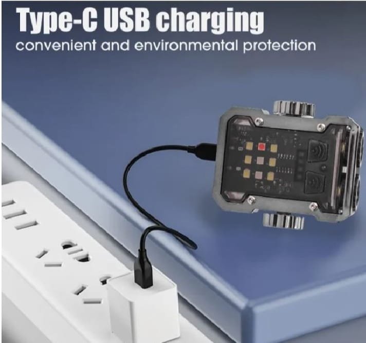 WhatsApp-Image-2025-01-31-at-10.53.39-AM.jpeg Magnetic Mini EDC Flashlight 1000 Lumens Keychain Flashlights 8 Modes Pocket Flash Light with White Red Blue Lights Small Flashlight for Camping, Running, Emergency, Hiking (Black) - Image 1