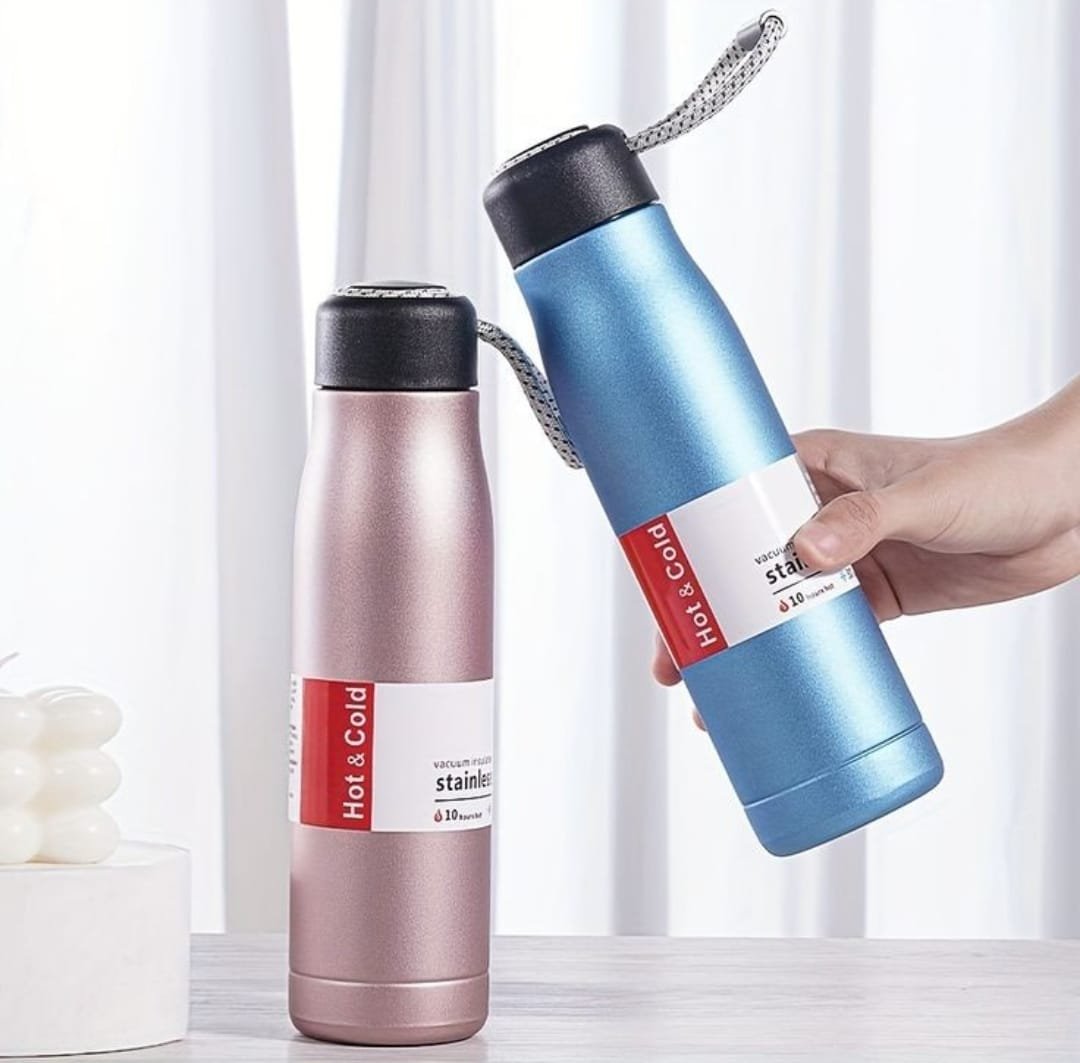 WhatsApp-Image-2025-02-18-at-5.31.15-PM-1.jpeg Stainless Steel Insulated Vacuum Water Bottle 550ml, Cola Shape, Leak Proof, with Strong Rope Cap | Hot & Cold Portable Thermos Water Bottle Thermo Mug Stainless Steel Vacuum Flask Mug Insulation Cup (Random Color) - Image 4