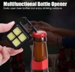 Portable COB High Bright Flashlight Multifunction Keychain Lamp Buit-in 150mAh Lithium Battery Waterproof Outdoor Torch Lantern - Image 4