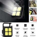 Portable COB High Bright Flashlight Multifunction Keychain Lamp Buit-in 150mAh Lithium Battery Waterproof Outdoor Torch Lantern - Image 2