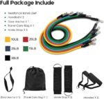 11 Piece Power Resistance Band Set Strength Training Yoga Sports Fitness Band Equipment for Men and Women - Image 2