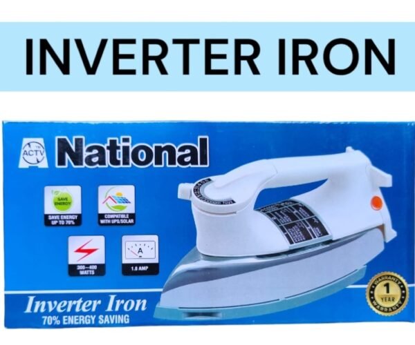 National Electric Inverter Dry Iron 400 Watts UPS/Solar Working | Metal Iron | Best Quality Iron 