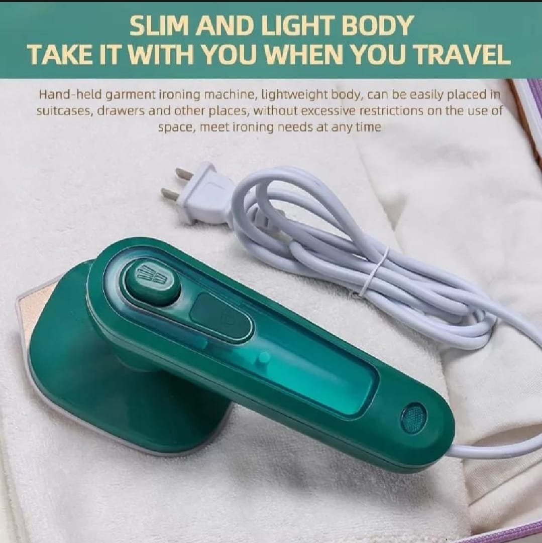 WhatsApp-Image-2025-08-05-at-12.17.08-PM.jpeg Portable Mini Electric Steam Iron – Handheld Garment Steamer for Clothes | 40W Ceramic Soleplate, Travel-Friendly, 80ml Water Tank - Image 4
