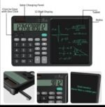 2-in-1 Calculator with LCD Writing Tablet – Dual-Function Office & School Gadget | Portable & Eco-Friendly |Random Color - Image 2
