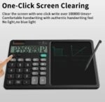 2-in-1 Calculator with LCD Writing Tablet – Dual-Function Office & School Gadget | Portable & Eco-Friendly |Random Color - Image 3