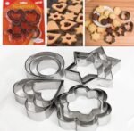 12-Piece Stainless Steel Cookie Cutter Set – 4 Assorted Shapes for Baking, Pastry, and Crafts