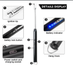 Arc Lighter With Usb Charging,flameless Windproof,led Battery Display,safety Switch | rotate 360 Degrees, for Aromatherapy (random Colors) - Image 5