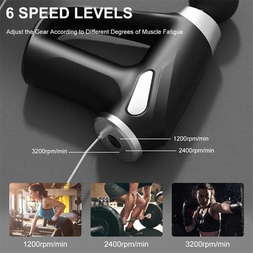 b941cd75c764618c60bdb6f2711d4672.jpg New Imported KH-810 Mini Facial Gun Rechargeable Handheld Muscle Massager (random color) - Image 2