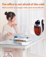 Portable Electric Heater Fan Heater Electric Ceramic Fan Energy-Saving Heater Safe Quiet Heating Fan room for Winter. - Image 2